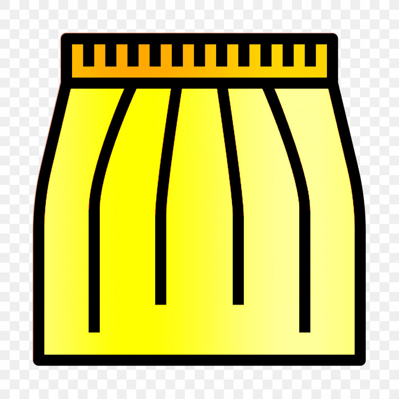 Skirt Icon Clothes Icon, PNG, 1152x1152px, Skirt Icon, Clothes Icon, Line, Yellow Download Free
