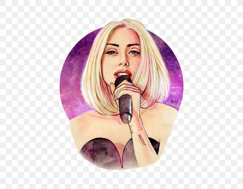 Lady Gaga Drawing Brush, PNG, 500x637px, Watercolor, Cartoon, Flower, Frame, Heart Download Free