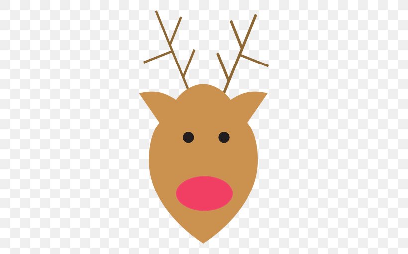 Reindeer Rudolph Clip Art, PNG, 512x512px, Reindeer, Animation, Antler, Cartoon, Deer Download Free
