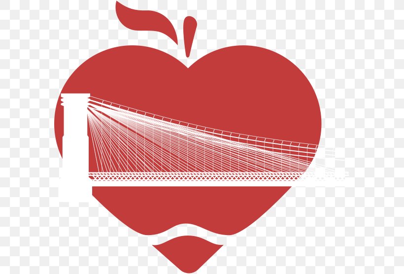 Brooklyn Bridge Apple Fifth Avenue Heart Logo, PNG, 600x556px, Watercolor, Cartoon, Flower, Frame, Heart Download Free