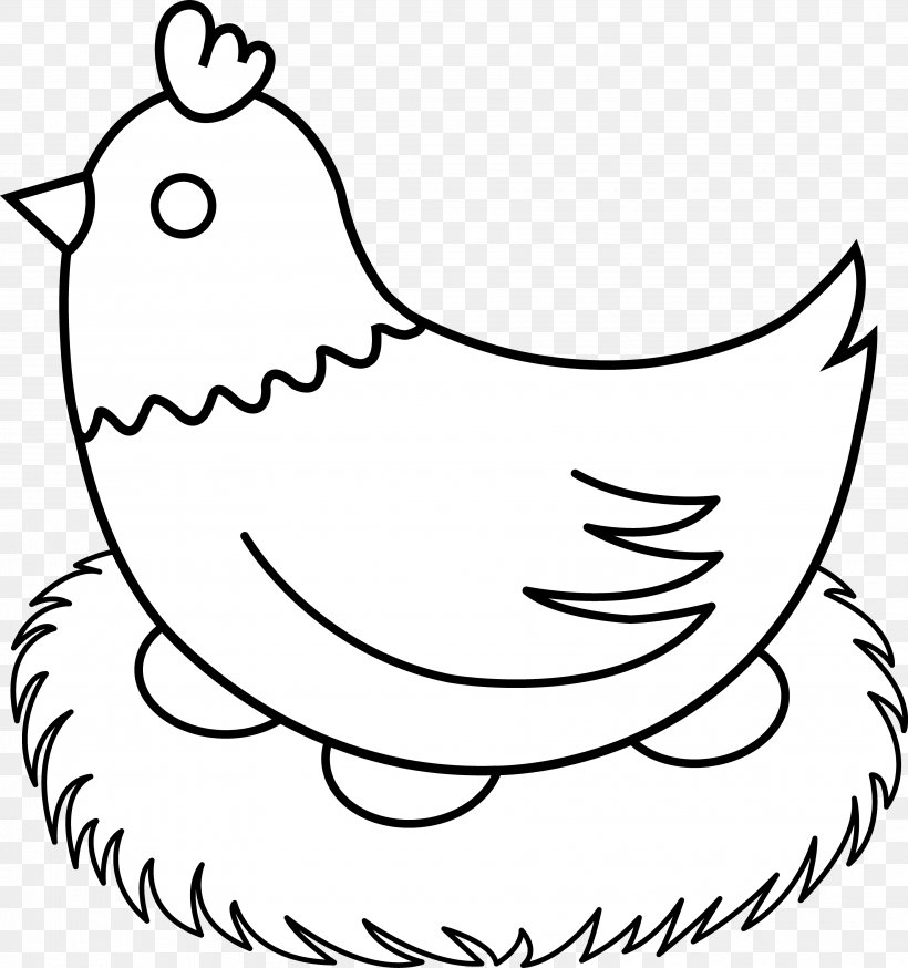 Chicken Drawing Line Art Hen Clip Art, PNG, 3610x3848px, Watercolor, Cartoon,  Flower, Frame, Heart Download Free