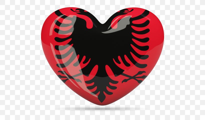 Flag Of Albania National Flag, PNG, 640x480px, Watercolor, Cartoon, Flower, Frame, Heart Download Free