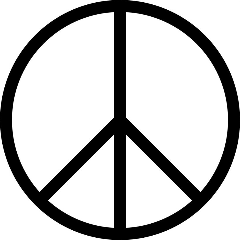 Peace Symbols Clip Art, PNG, 1024x1024px, Peace Symbols, Area, Black And White, Campaign For Nuclear Disarmament, Doves As Symbols Download Free