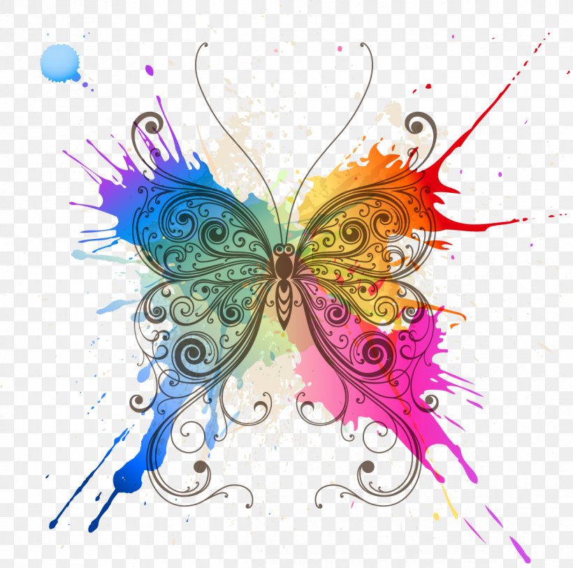 Butterfly Abstract Art Pattern, PNG, 1193x1184px, Butterfly, Abstract, Abstract Art, Art, Butterflies And Moths Download Free