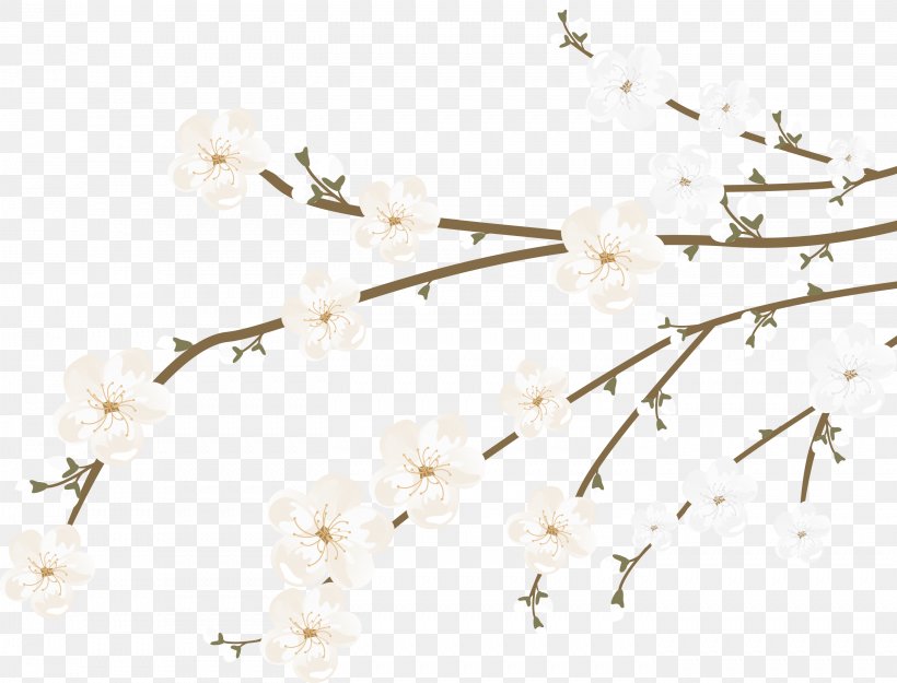 Cherry Blossom Euclidean Vector, PNG, 2829x2158px, Cherry Blossom, Blossom, Branch, Cherry, Flower Download Free