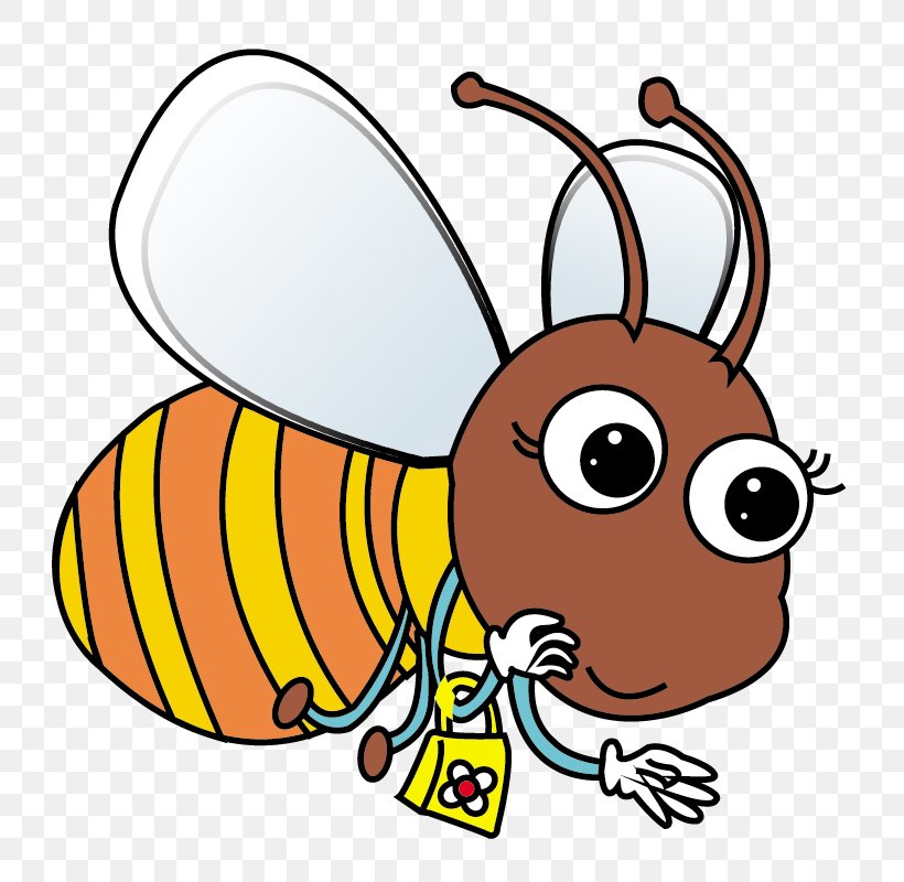 Honey Bee Clip Art Cartoon, PNG, 800x800px, Honey Bee, Artwork, Bee, Butterfly, Cartoon Download Free