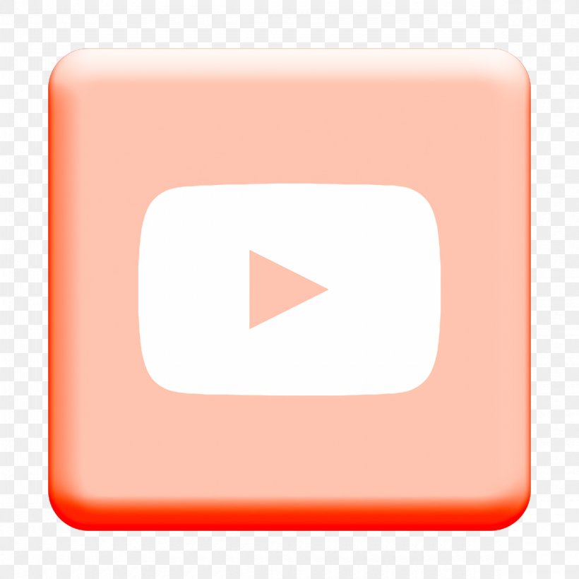 Tube Icon You Icon Youtube Icon, PNG, 1180x1180px, Tube Icon, Logo, Material Property, Orange, Rectangle Download Free