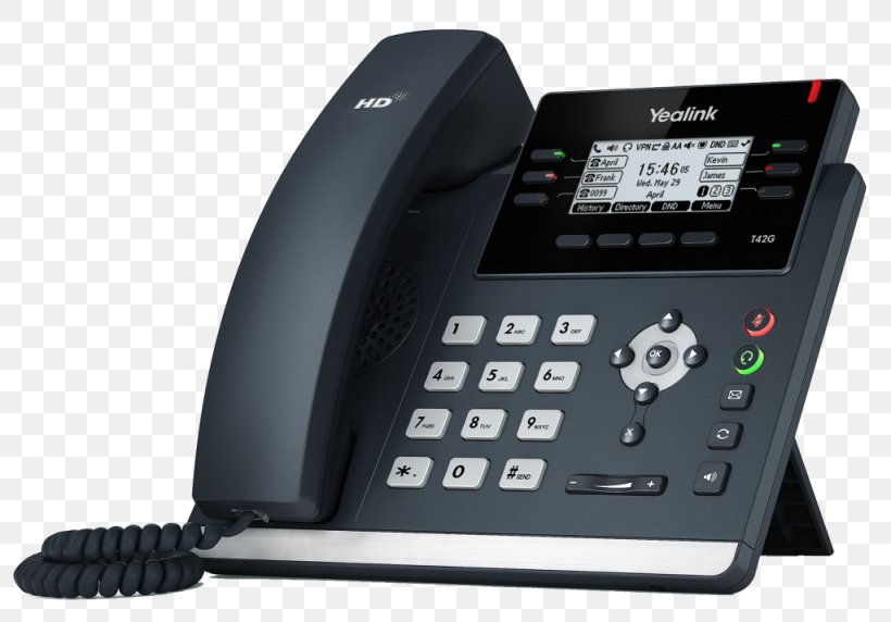 Yealink SIP-T42G VoIP Phone Session Initiation Protocol YEALINK Yealink T42S Telephone, PNG, 1024x715px, Yealink Sipt42g, Answering Machine, Business Telephone System, Communication, Corded Phone Download Free