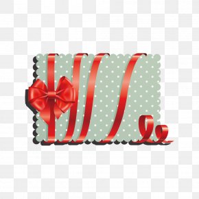 Blue Background Decorated With Ribbons - Box PNG