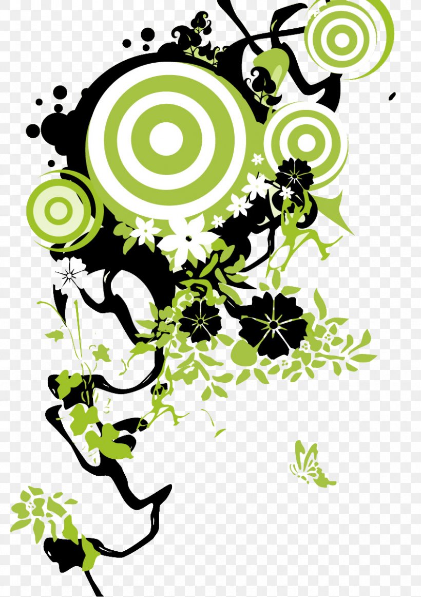 Circle Clip Art, PNG, 847x1201px, Green, Art, Artwork, Black And White, Branch Download Free