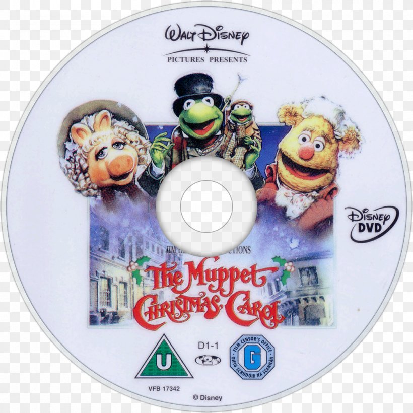 Compact Disc YouTube The Muppets DVD, PNG, 1000x1000px, 1992, Compact Disc, Dvd, Material, Muppet Christmas Carol Download Free