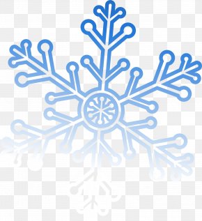 Beautiful Blue Snowflake - Snowflake Clip Art PNG