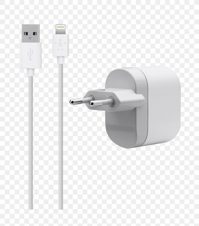 Battery Charger Lightning AC Adapter Belkin Electrical Cable, PNG, 1057x1200px, Battery Charger, Ac Adapter, Apple, Belkin, Cable Download Free