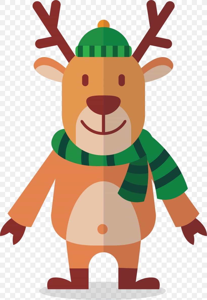 Reindeer Santa Claus Christmas Clip Art, PNG, 1435x2080px, Reindeer, Art, Christmas, Deer, Fictional Character Download Free