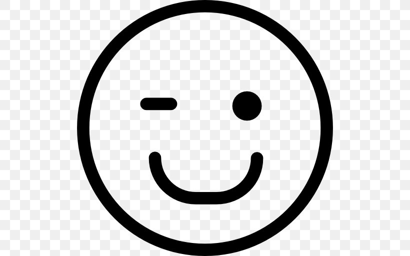 Smiley Emoticon, PNG, 512x512px, Smiley, Area, Black And White, Emoticon, Emotion Download Free