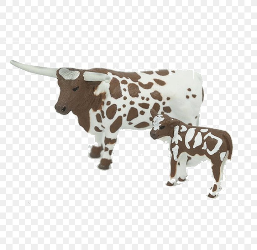 Texas Longhorn Angus Cattle Hereford Cattle Charolais Cattle Calf, PNG, 800x800px, Texas Longhorn, Action Toy Figures, Angus Cattle, Animal Figure, Black Baldy Download Free
