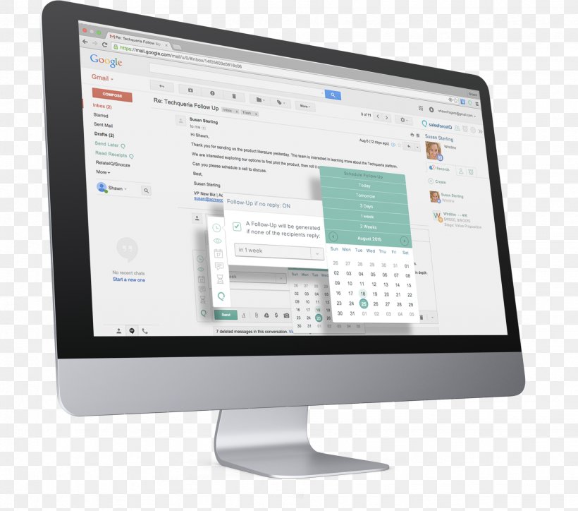 Computer Monitors SalesforceIQ Salesforce.com Computer Software Customer Relationship Management, PNG, 1944x1718px, Computer Monitors, Brand, Business, Computer, Computer Monitor Download Free
