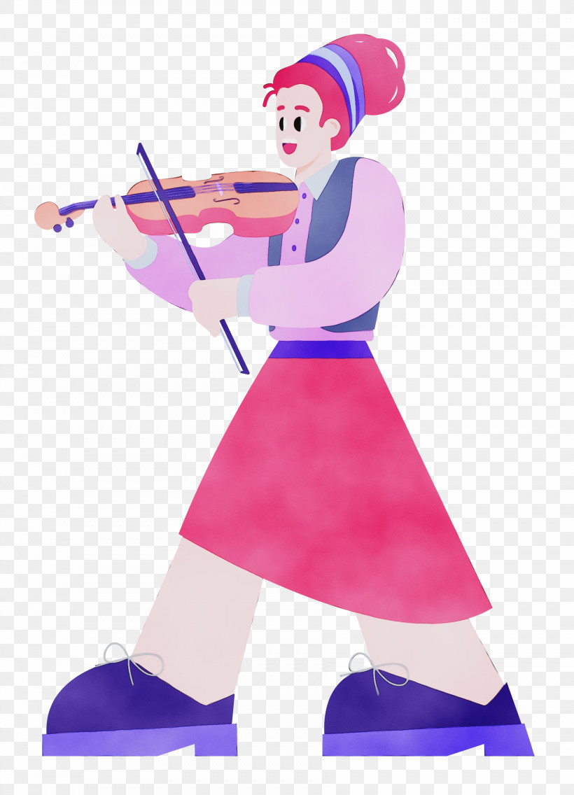 how to draw a cartoon violin