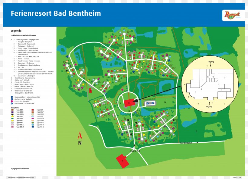 Ferienresort Bad Bentheim Holiday Village Midweek Roompot Vakanties BV, PNG, 5204x3751px, Holiday Village, Area, Diagram, Floor Plan, Germany Download Free