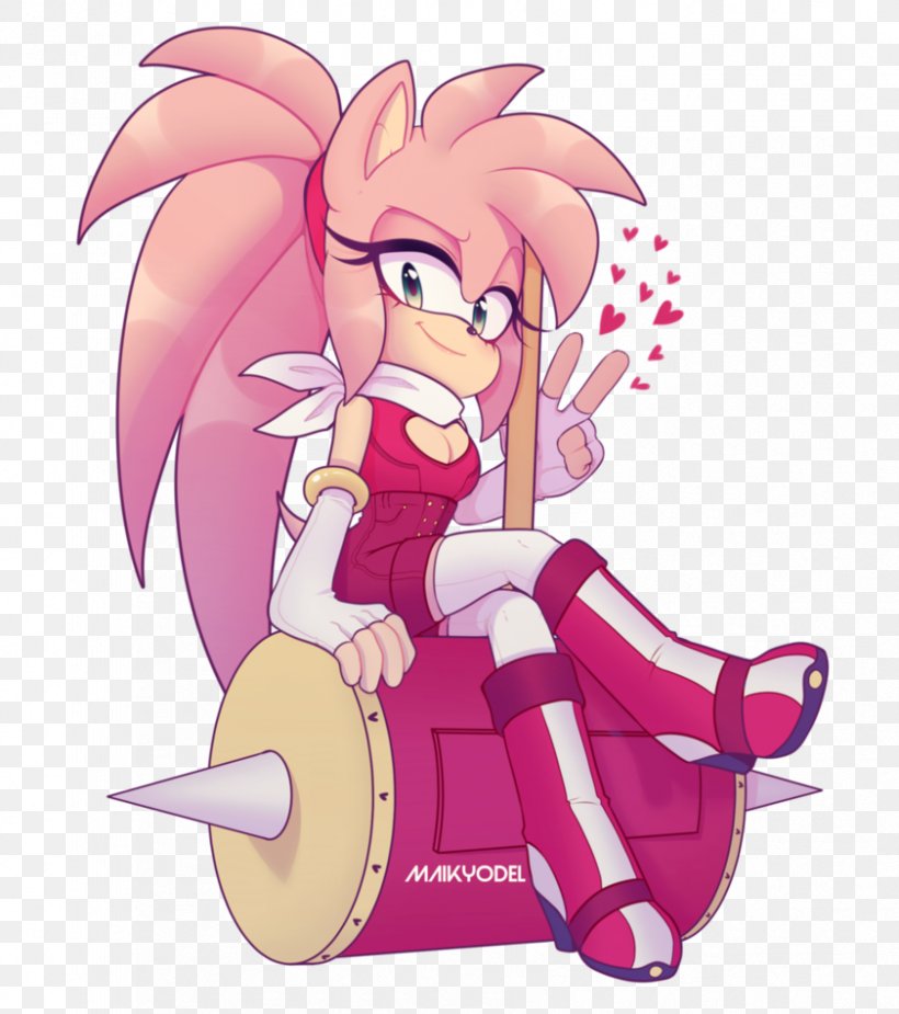 Amy Rose Metal Sonic Fan Art Sonic The Hedgehog Drawing, PNG, 841x949px, Watercolor, Cartoon, Flower, Frame, Heart Download Free