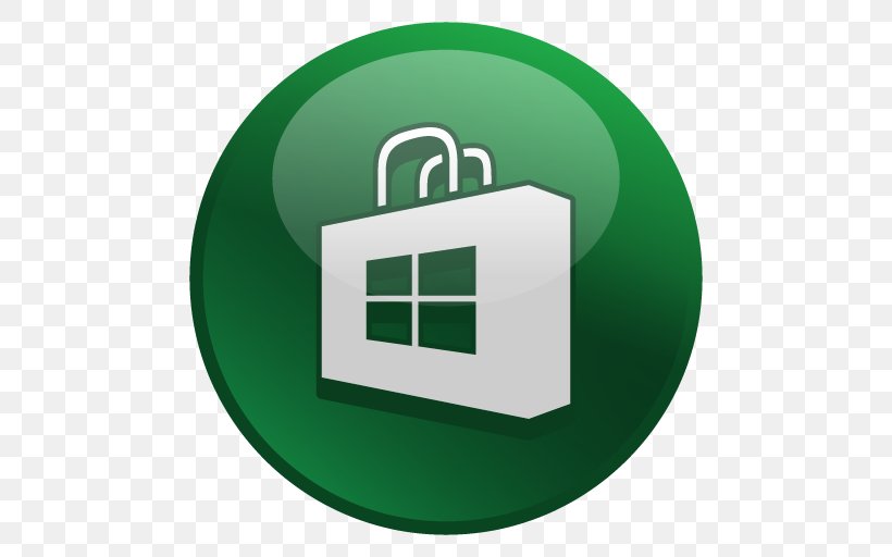 Microsoft Store Windows 10 App Store, PNG, 512x512px, Microsoft Store, App Store, Brand, Desktop Computers, Green Download Free