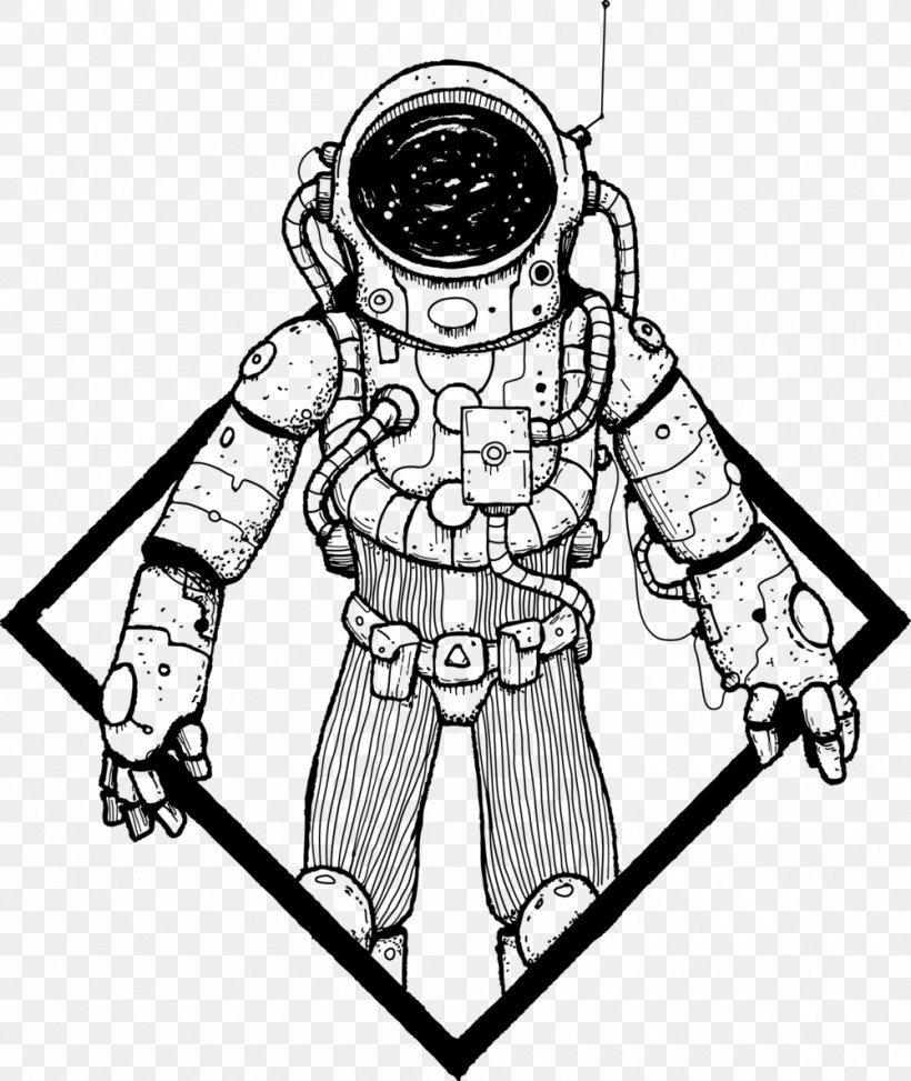 Astronaut Cartoon, PNG, 1000x1187px, Drawing, Armour, Astronaut, Blackandwhite, Cartoon Download Free