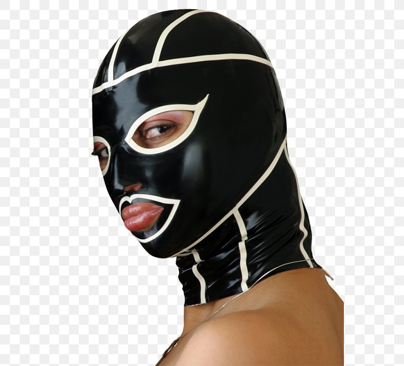 Catsuit Hood Latex Face Mask, PNG, 576x744px, Watercolor, Cartoon, Flower, Frame, Heart Download Free