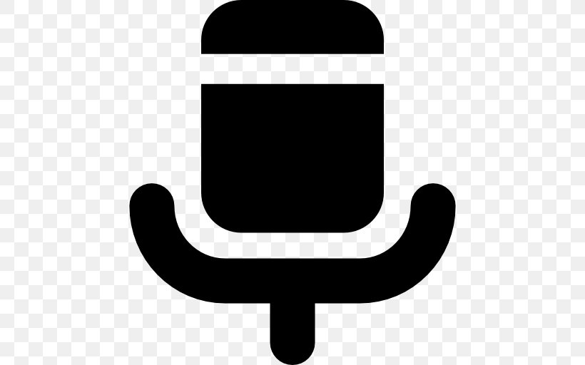 Microphone, PNG, 512x512px, Microphone, Black And White, Interface, Symbol, Vecteur Download Free