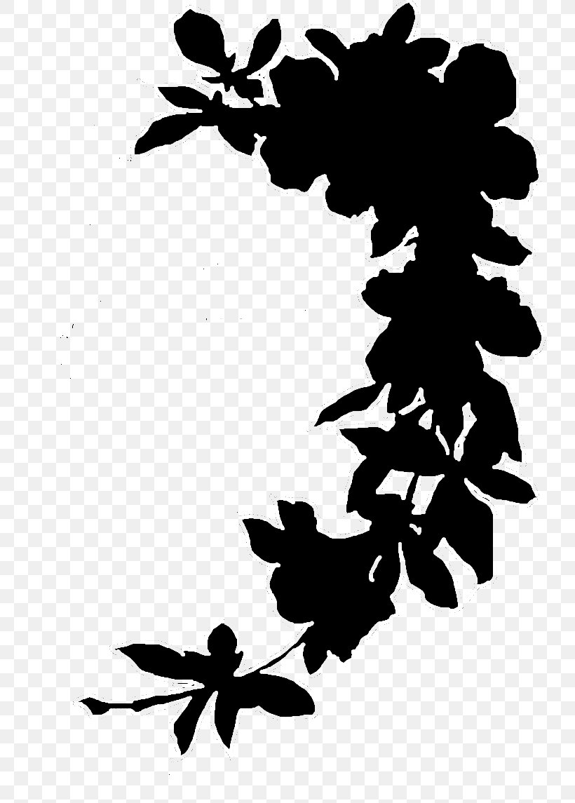 Social Media Leaf Silhouette Plant Stem Hashtag, PNG, 736x1145px, Social Media, Blackandwhite, Botany, Branch, Flower Download Free
