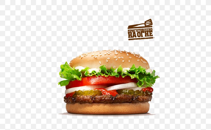 Whopper Hamburger Cheeseburger Big King Fast Food, PNG, 500x504px, Whopper, American Food, Big King, Blt, Breakfast Sandwich Download Free
