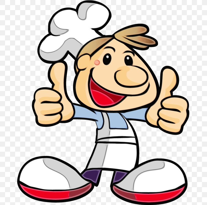 Chef Cooking Italian Cuisine Cartoon Pizza, PNG, 683x811px, Watercolor, Baking, Cartoon, Chef, Cooking Download Free