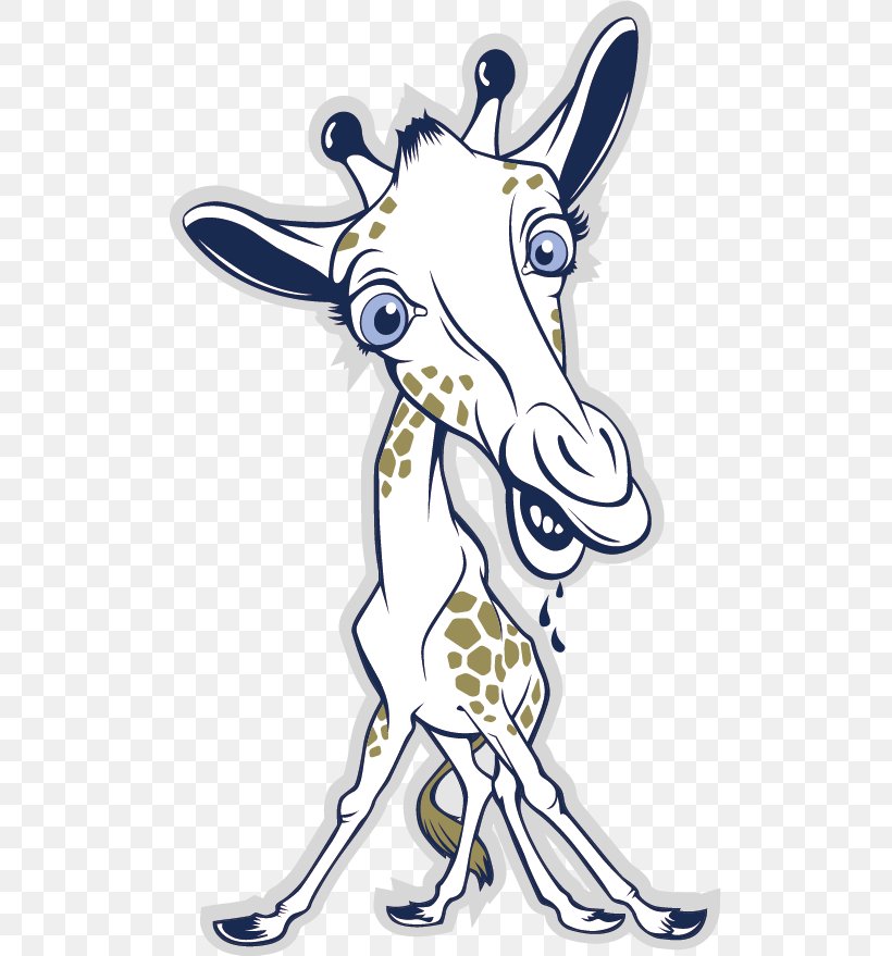 Northern Giraffe Sticker, PNG, 507x879px, Northern Giraffe, Advertising, Art, Artwork, Black And White Download Free