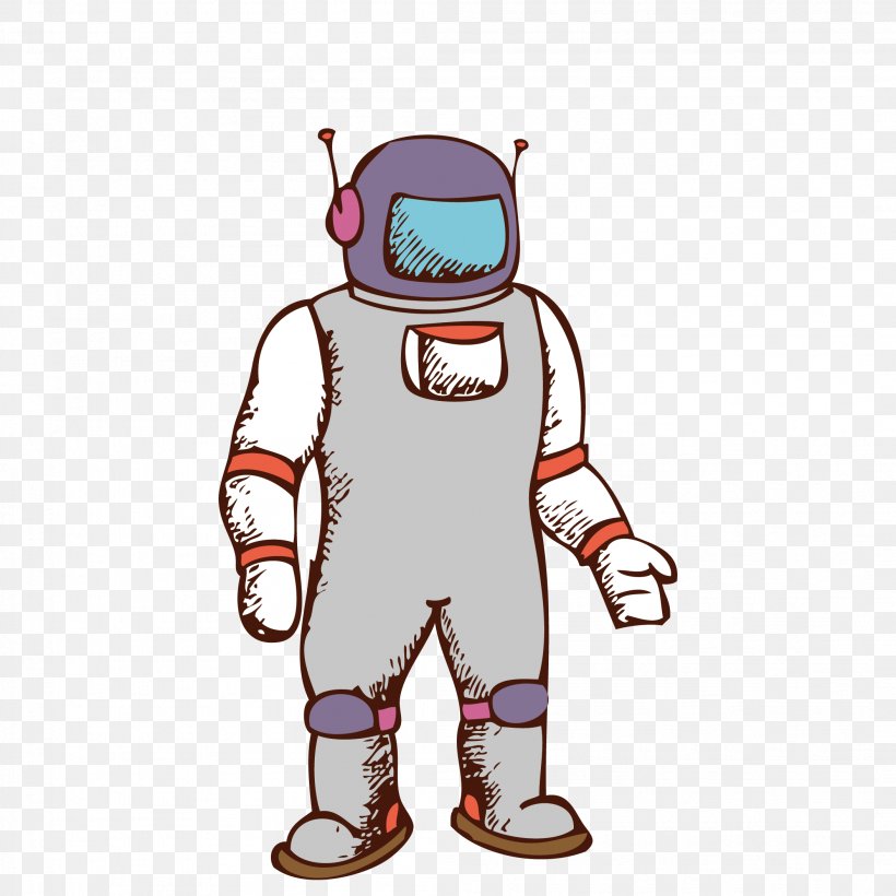 Astronaut Clip Art Drawing Space Suit Illustration, PNG, 2107x2107px, Watercolor, Cartoon, Flower, Frame, Heart Download Free