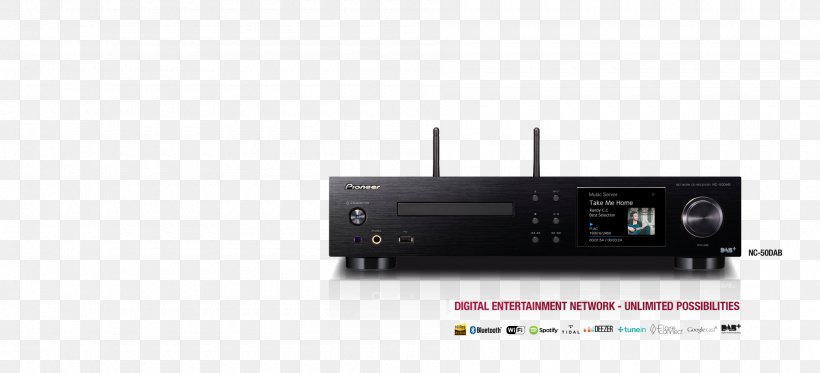 AV Receiver Pioneer Corporation Home Theater Systems Electronics Audio Power Amplifier, PNG, 1900x865px, Av Receiver, Amplifier, Audio, Audio Equipment, Audio Power Amplifier Download Free
