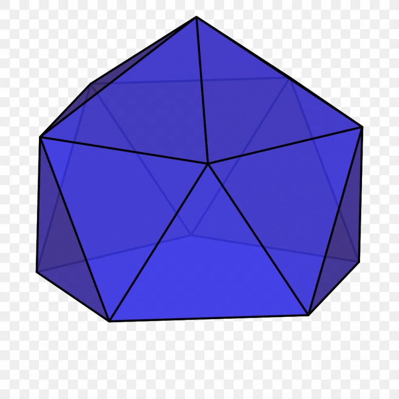 Gyroelongated Pentagonal Pyramid Pentagonal Prism, PNG, 1024x1024px, Pentagonal Pyramid, Antiprism, Bipyramid, Blue, Cobalt Blue Download Free