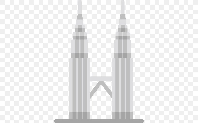 Petronas Towers Monument, PNG, 512x512px, Petronas Towers, Black And White, Kourtney Kardashian, Malaysia, Monument Download Free