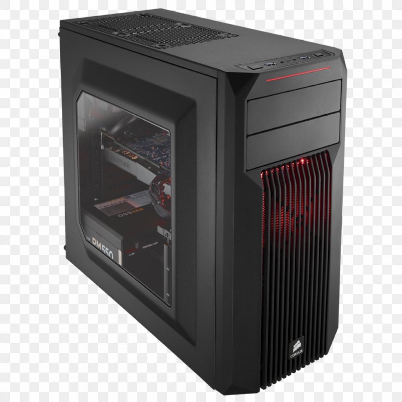 Computer Cases & Housings Power Supply Unit MicroATX Corsair Components, PNG, 1000x1000px, Computer Cases Housings, Atx, Computer, Computer Case, Computer Component Download Free