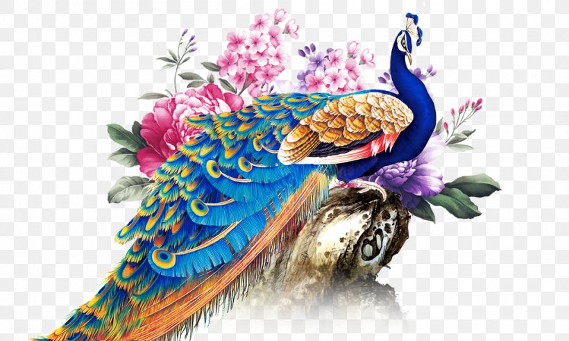 Peafowl Rangoli Graphic Design, PNG, 1000x600px, Peafowl, Beak, Diwali, Feather, Festival Download Free