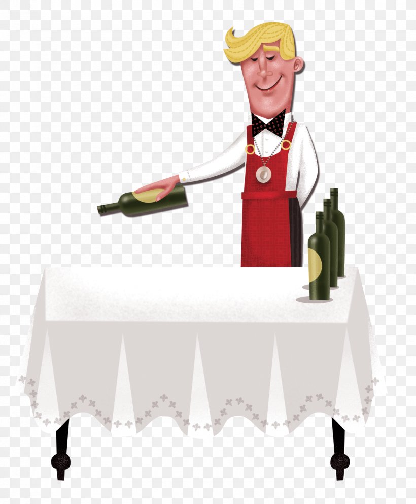 Waiter Cartoon Illustration, PNG, 1442x1746px, Waiter, Alcoholic Drink, Art, Bartender, Cartoon Download Free