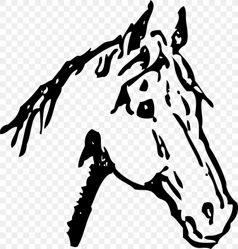 Arabian Horse Mustang American Quarter Horse Clip Art, PNG, 2555x2672px, Arabian Horse, American Quarter Horse, Art, Black, Black And White Download Free