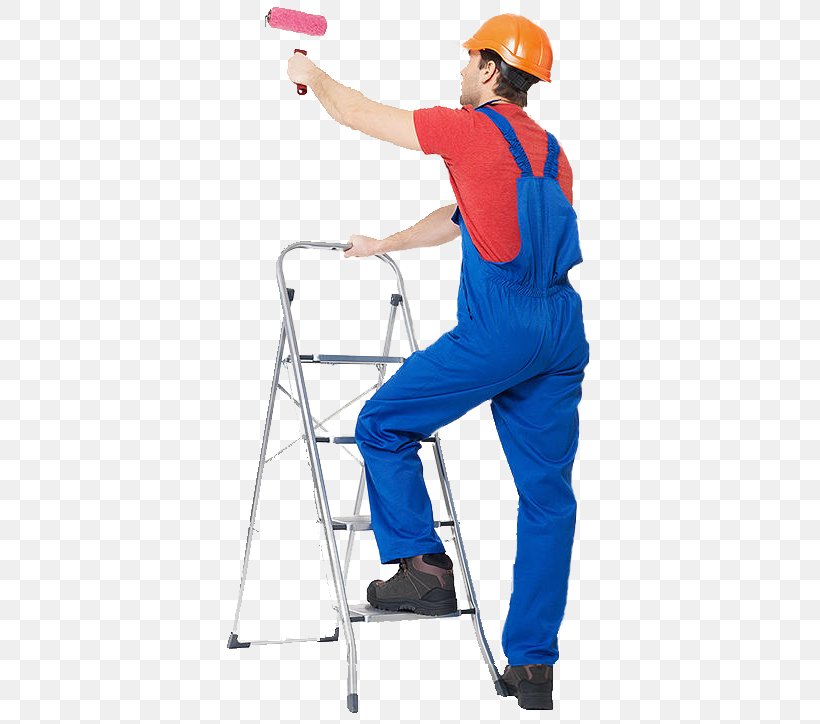 House Painter And Decorator Painting Stairs, PNG, 382x724px, House Painter And Decorator, Blue, Construction Worker, Electric Blue, Headgear Download Free