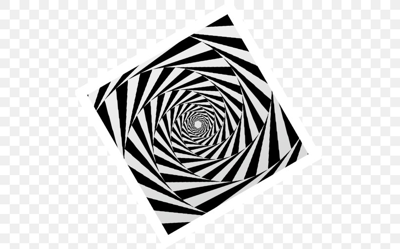 Spiral Circle Optical Hypnosis Optical Illusions Pattern, PNG, 512x512px, Spiral, Area, Art, Black, Black And White Download Free