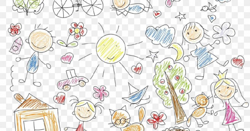 Drawing Child Doodle Coloring Book, PNG, 1037x544px, Watercolor, Cartoon, Flower, Frame, Heart Download Free