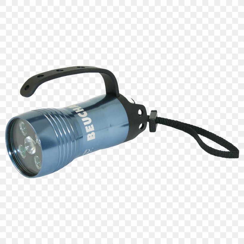 Flashlight Beuchat Light-emitting Diode Underwater Diving, PNG, 1000x1000px, Light, Beuchat, Dive Light, Flashlight, Hardware Download Free
