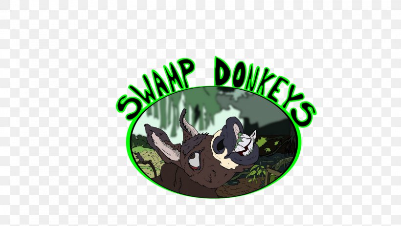 Donkey Logo Swamp T-shirt Clip Art, PNG, 1600x905px, Donkey, Art, Brand, Grass, Green Download Free