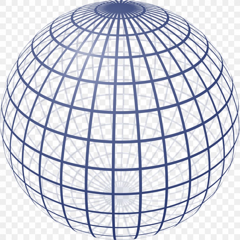 Sphere Geometry Website Wireframe Two-dimensional Space Three-dimensional Space, PNG, 1200x1200px, Sphere, Area, Ball, Dimension, Drawing Download Free