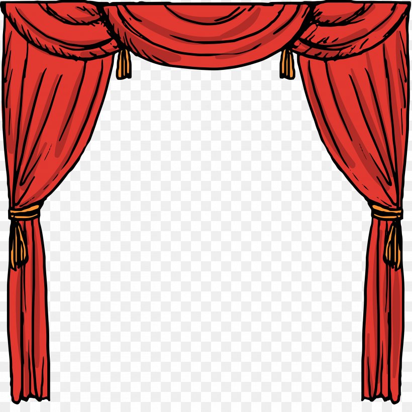 Theater Drapes And Stage Curtains Vector Graphics Image, PNG, 2600x2600px, Curtain, Blackout, Decor, Flower, Interior Design Download Free