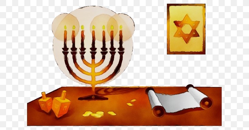 Hanukkah, PNG, 641x429px, Watercolor, Amber, Candle Holder, Event, Hanukkah Download Free