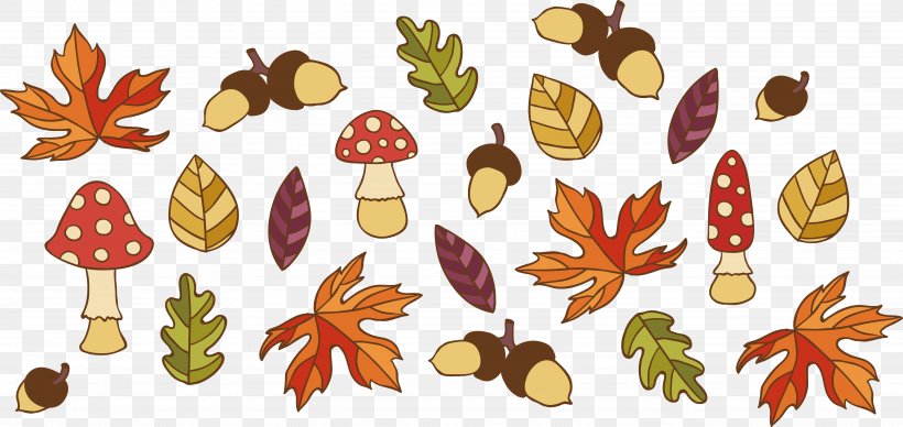 Motif Autumn Clip Art, PNG, 5323x2519px, Motif, Autumn, Flower, Food, Fruit Download Free