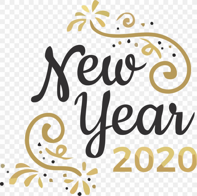 Happy New Year 2020 New Years 2020 2020, PNG, 2454x2443px, 2020, Happy New Year 2020, Calligraphy, New Years 2020, Text Download Free